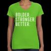 Women's V-Neck Fine Jersey Tee Thumbnail